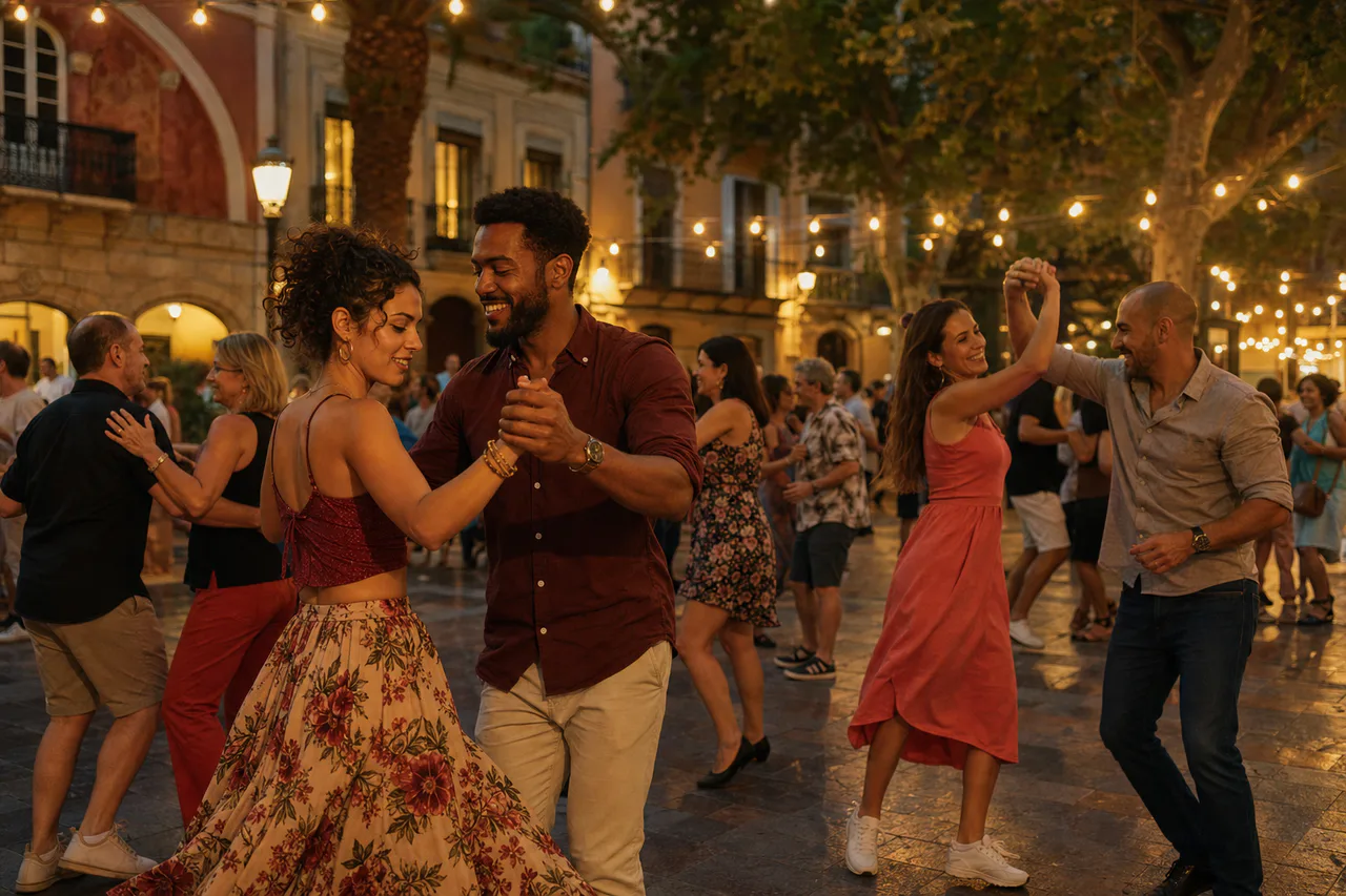 Fotografía ilustrativa de baile social